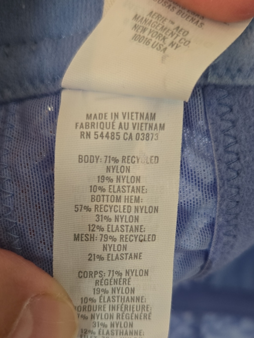 Aerie | Blue Eyelash Lace Plunge Bralette Size XL - Picture 12 of 13